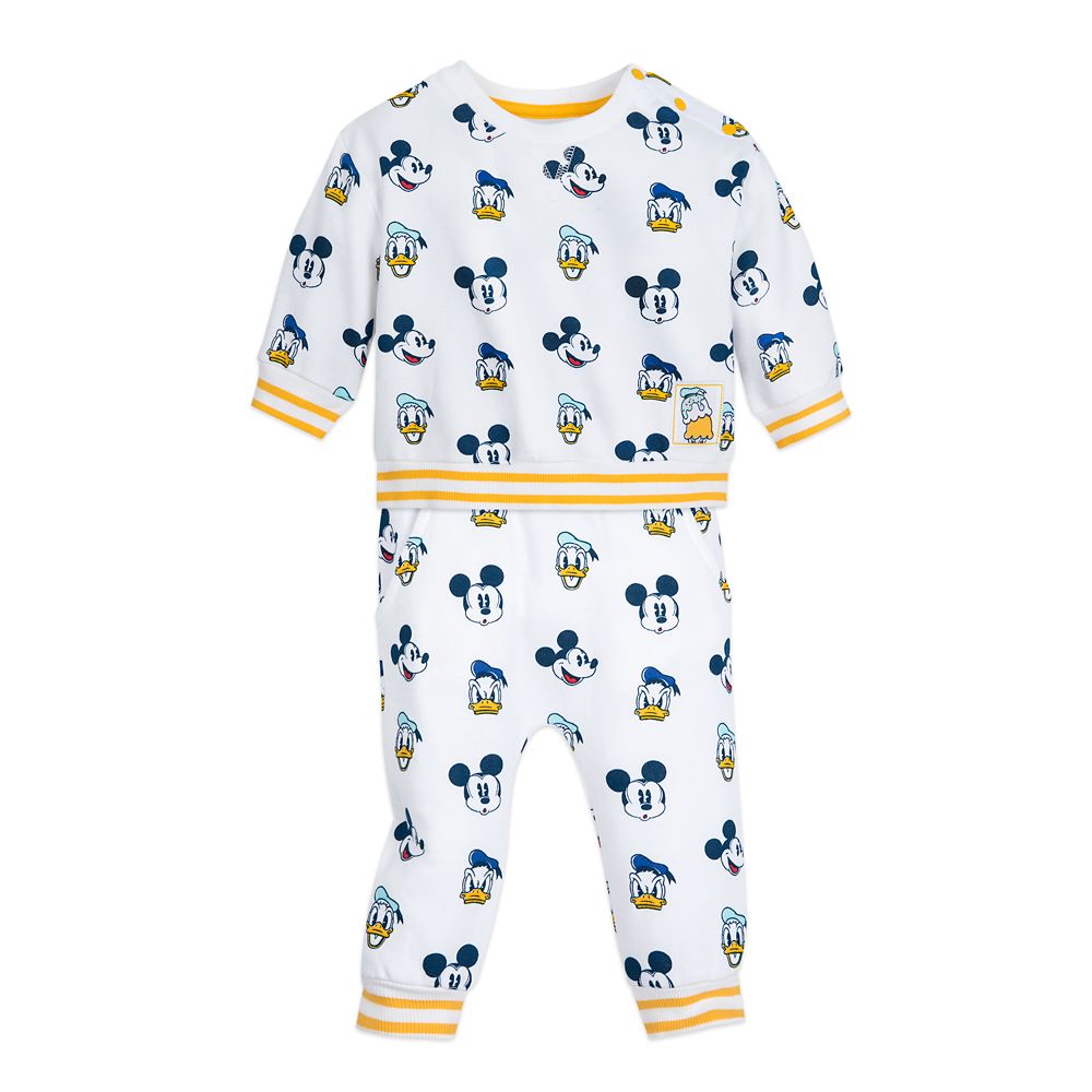 Mickey Mouse and Donald Duck Knit Top and Pant Set for Baby