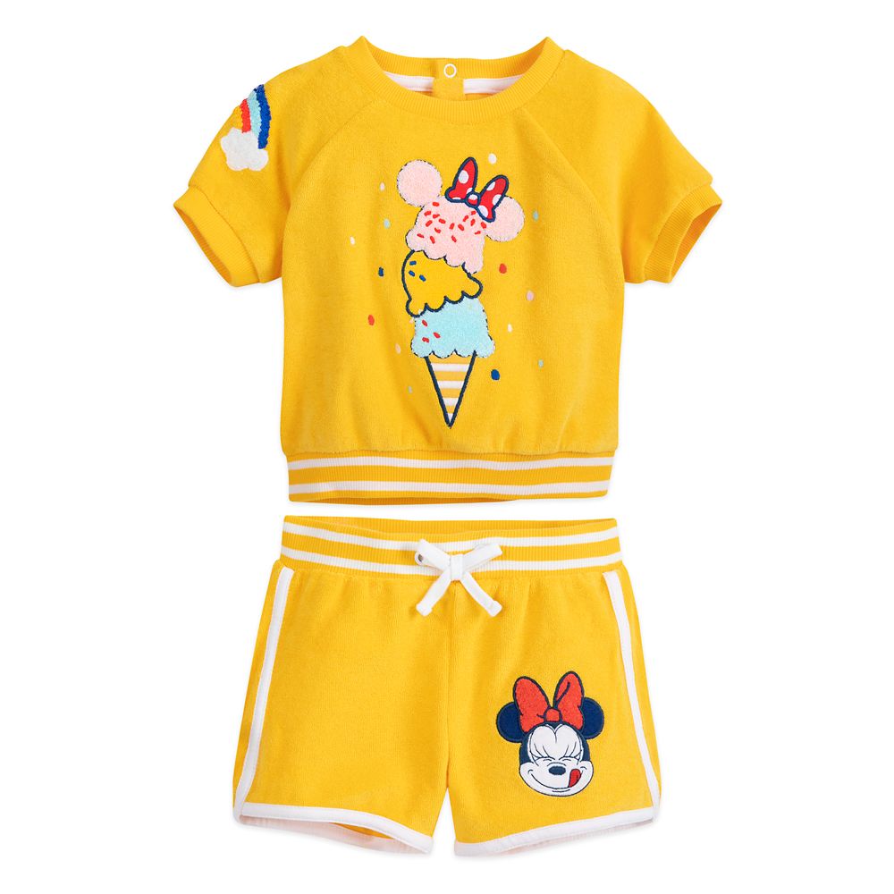 Minnie Mouse French Terry Top and Shorts Set for Baby