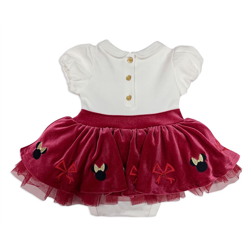 Minnie Mouse Holiday Bodysuit with Skirt for Baby