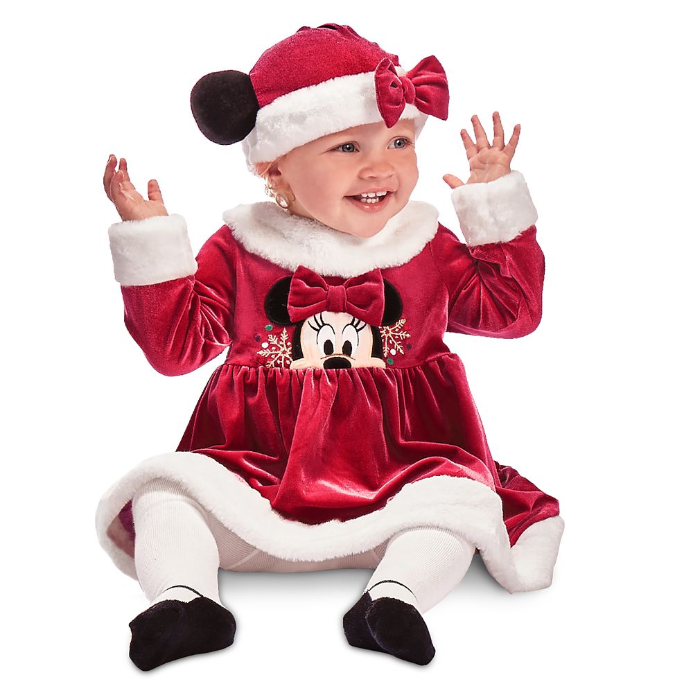 Minnie Mouse Holiday Dress and Hat Set for Baby