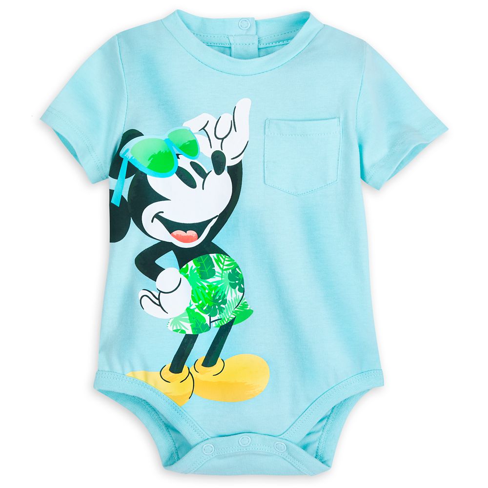 Mickey Mouse Tropical Bodysuit and Shorts Set for Baby