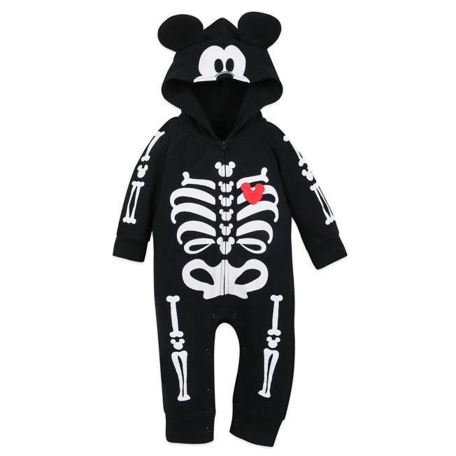 Mickey Mouse Skeleton Romper for Baby