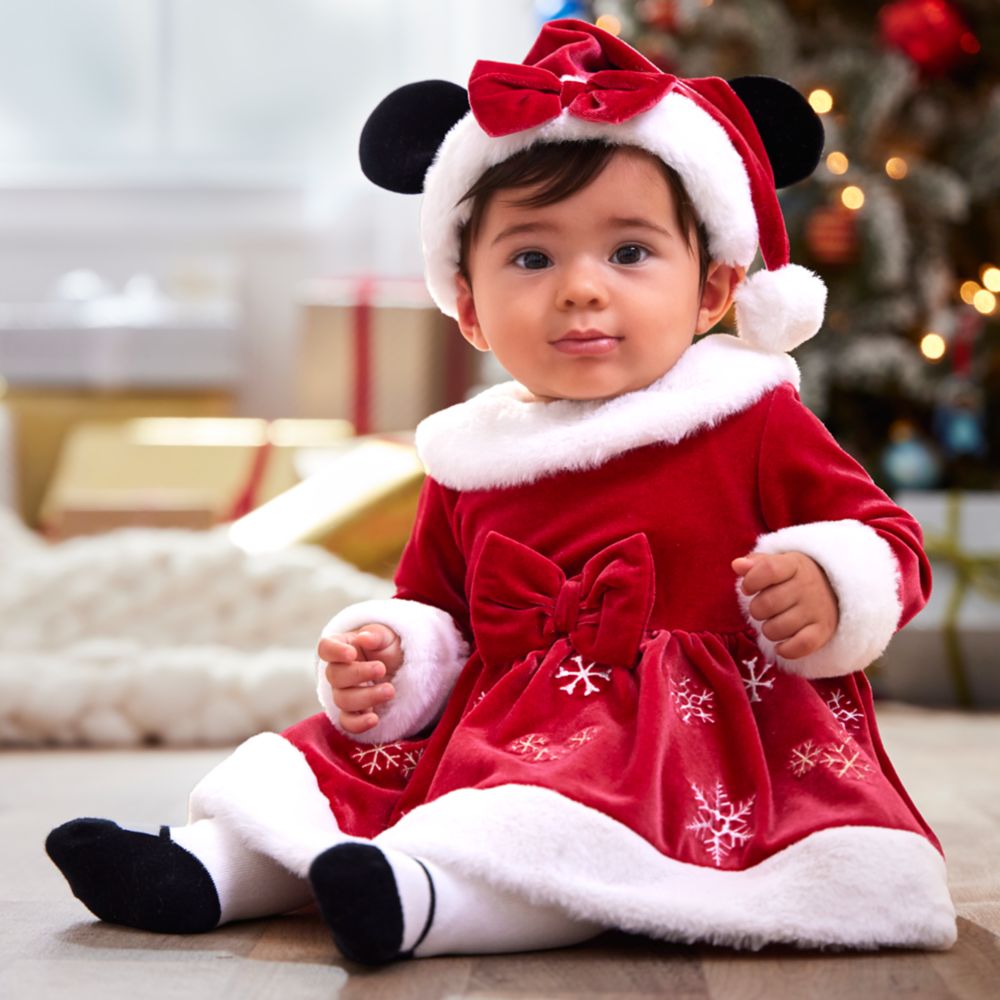 Mrs. Santa Minnie Mouse Costume for Baby