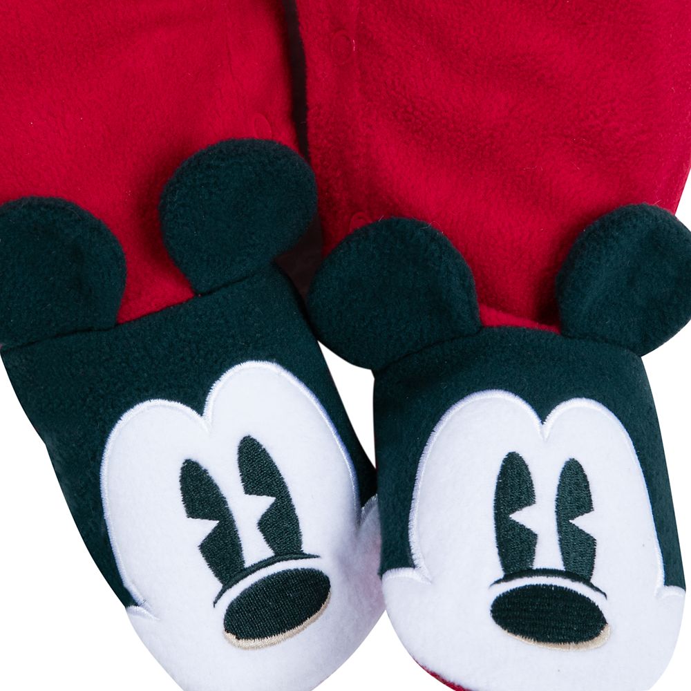 Mickey and Minnie Mouse ''My First Christmas'' Sleeper and Hat Set for Baby