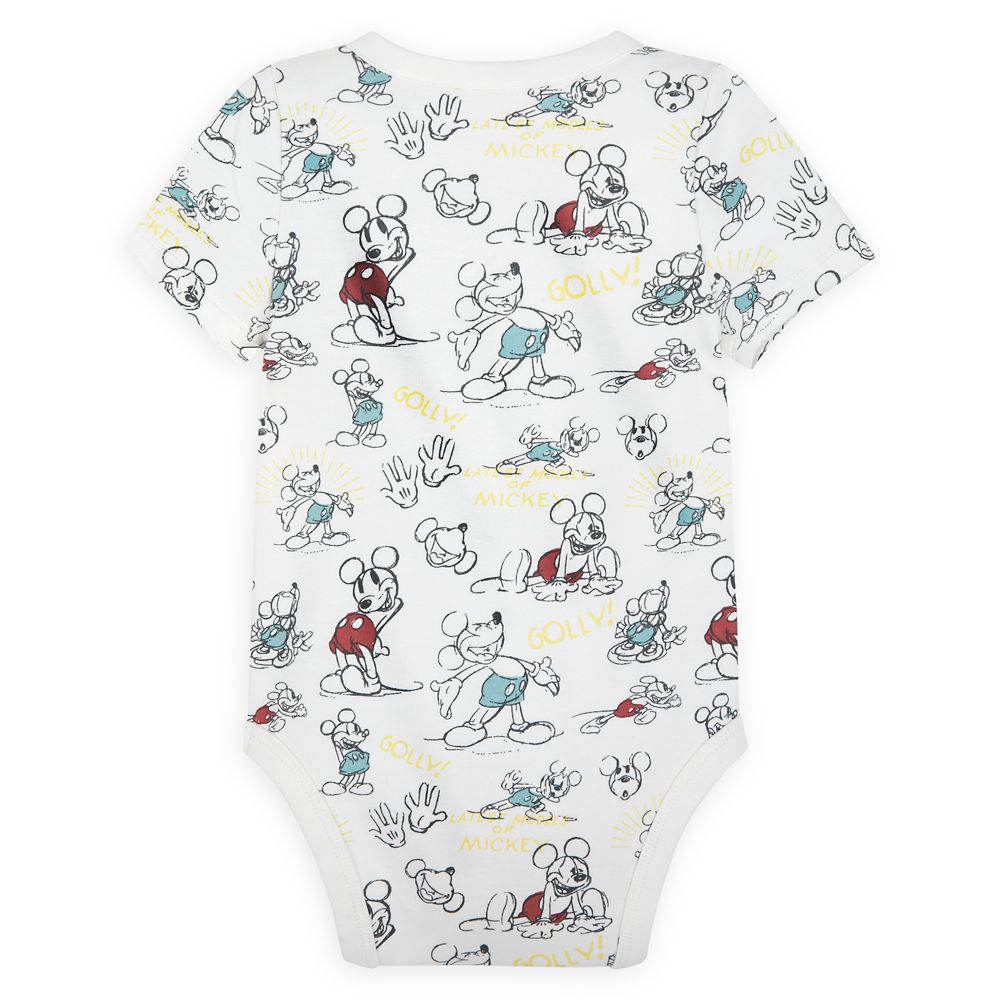 Mickey Mouse Vintage-Style Bodysuit and Pants Set for Baby