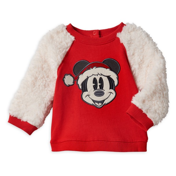 Mickey Mouse Holiday Pullover Sweatshirt and Jogger Set for Baby