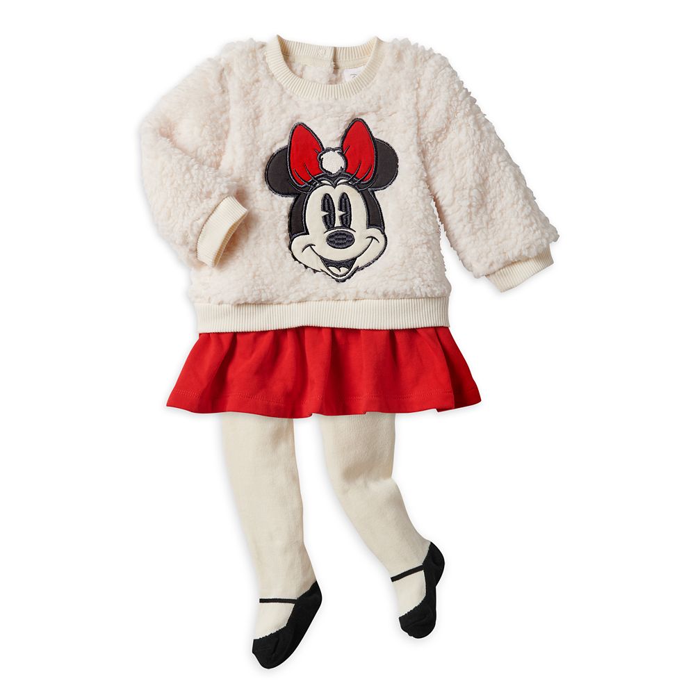 Minnie Mouse Holiday Layered-Look Dress and Tights Set is now available