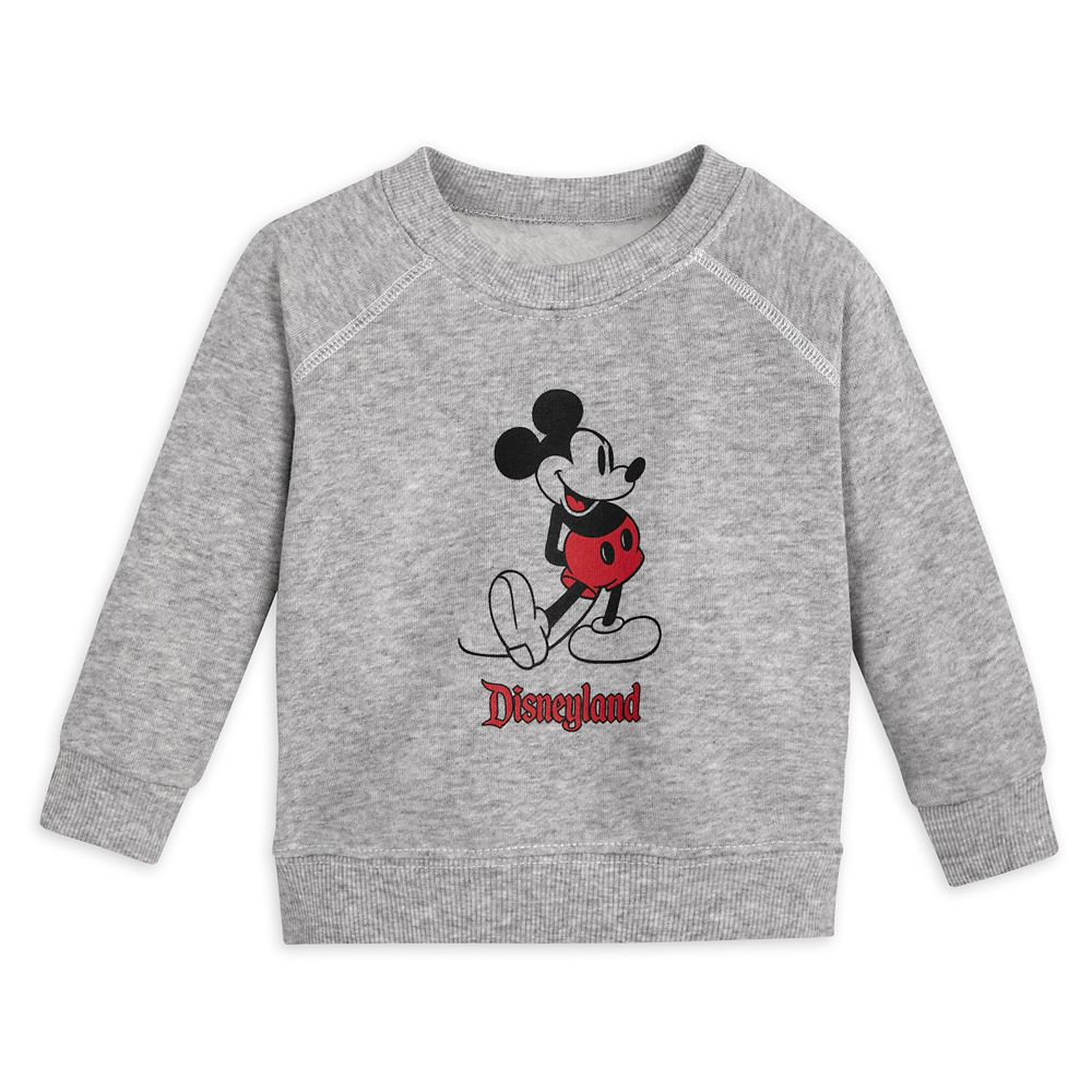 Mickey Mouse Classic Sweatshirt for Baby – Disneyland – Gray | Disney Store
