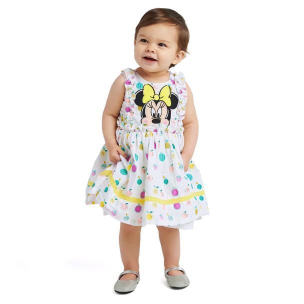 Minnie Mouse Fruit Print Dress Set for Baby