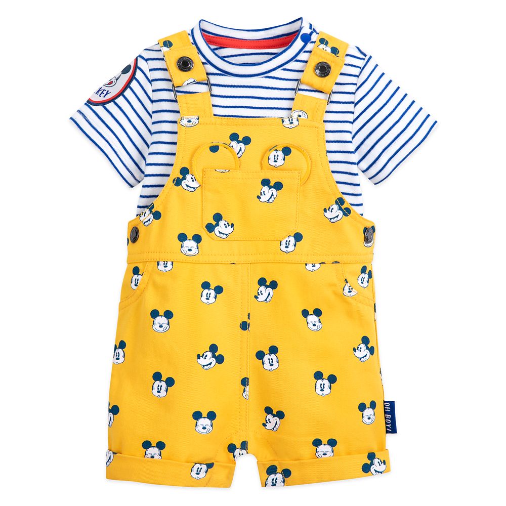 BABY DISNEY CHARACTER DUMBO MICKEY CLOTHING DUNGAREES COMPLETE  OUTFIT 