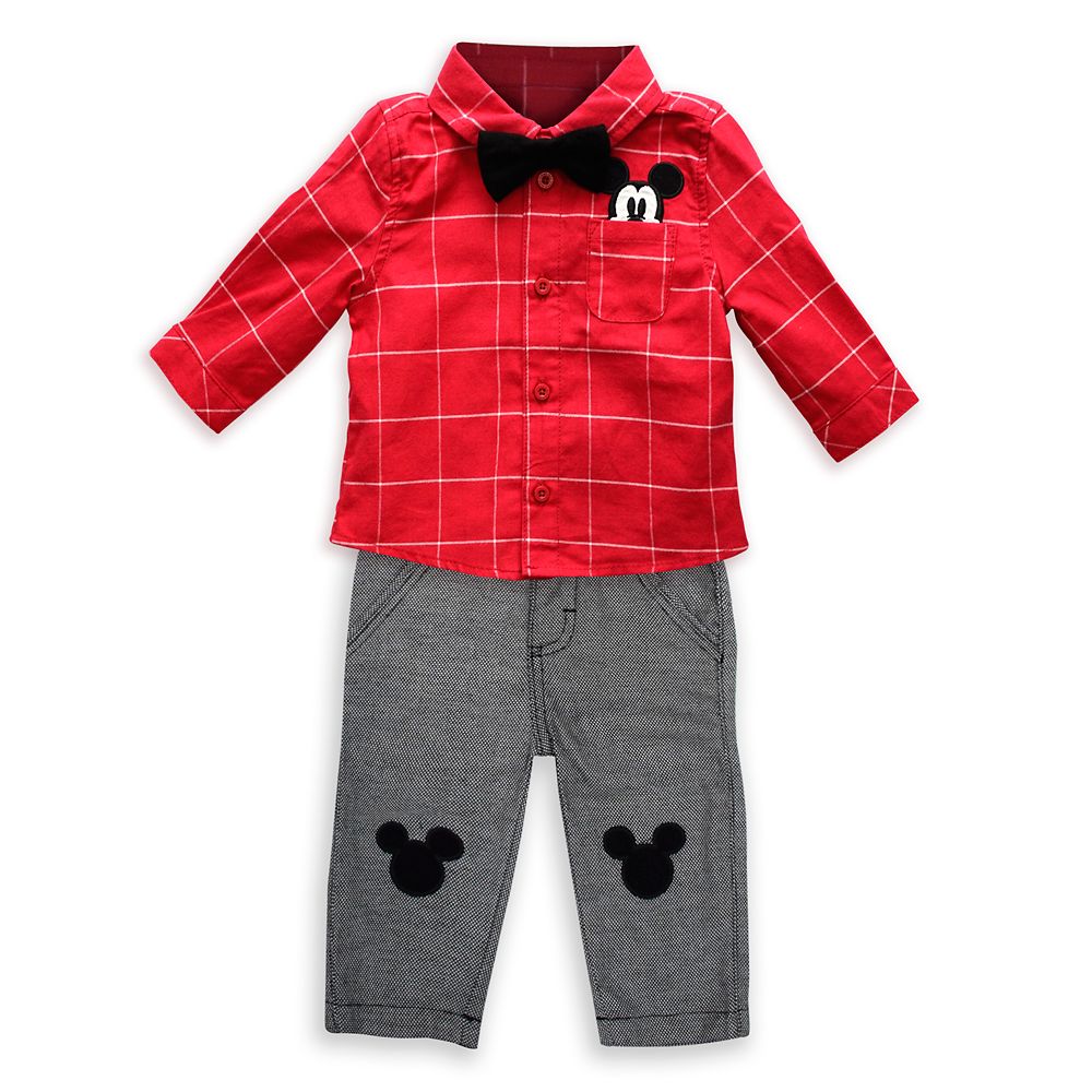 Mickey Mouse Holiday Shirt and Pant Set for Baby