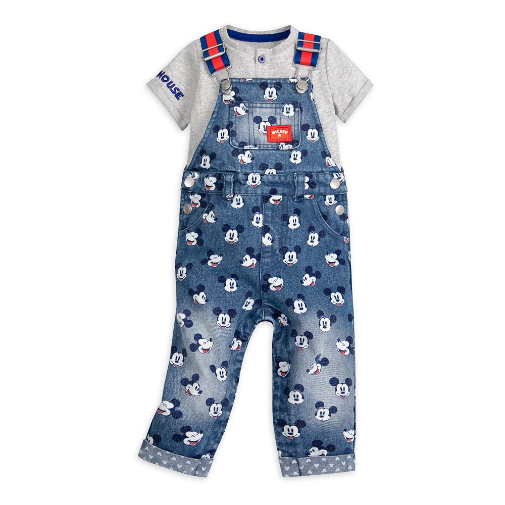 mickey mouse dungaree set for baby