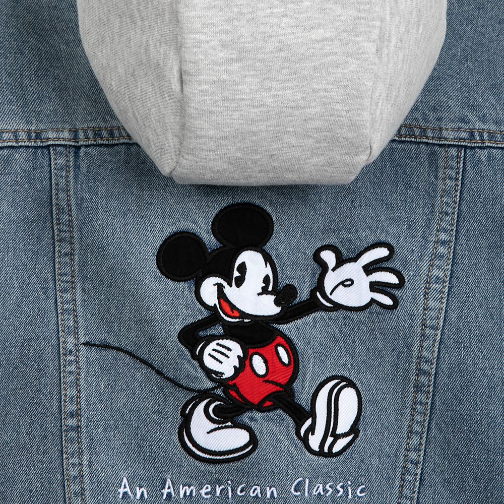 Mickey Mouse Hooded Denim Jacket for Baby