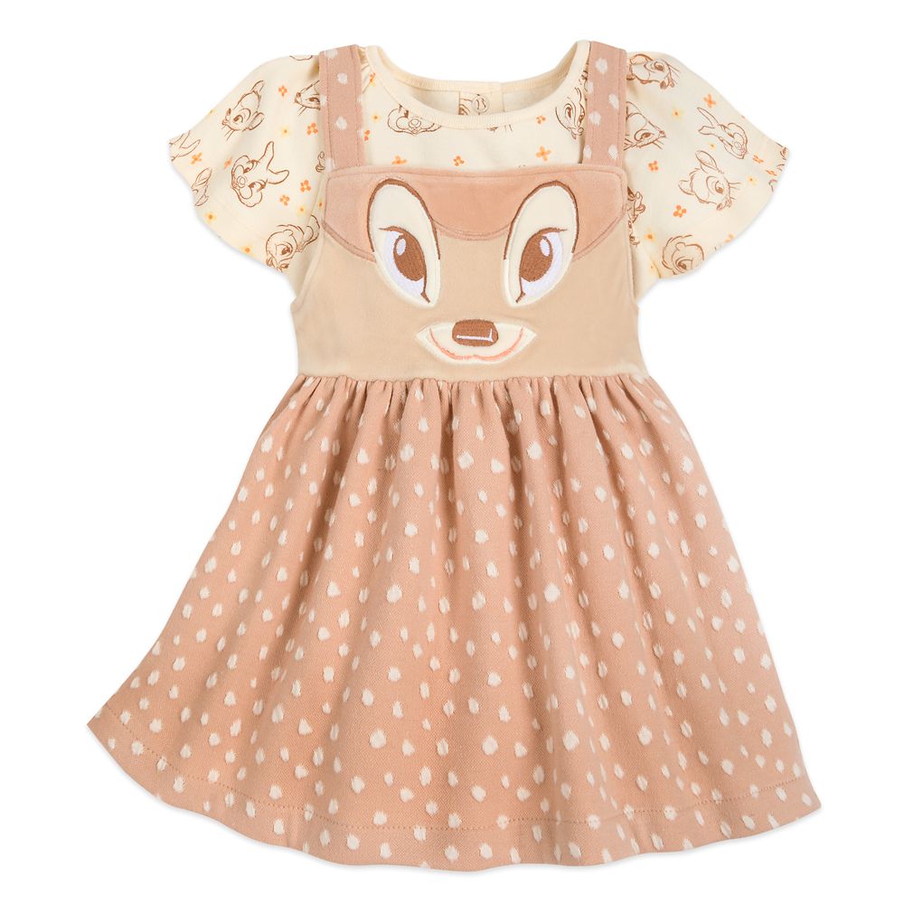 Bambi Jumper Dress and Bodysuit Set for Baby