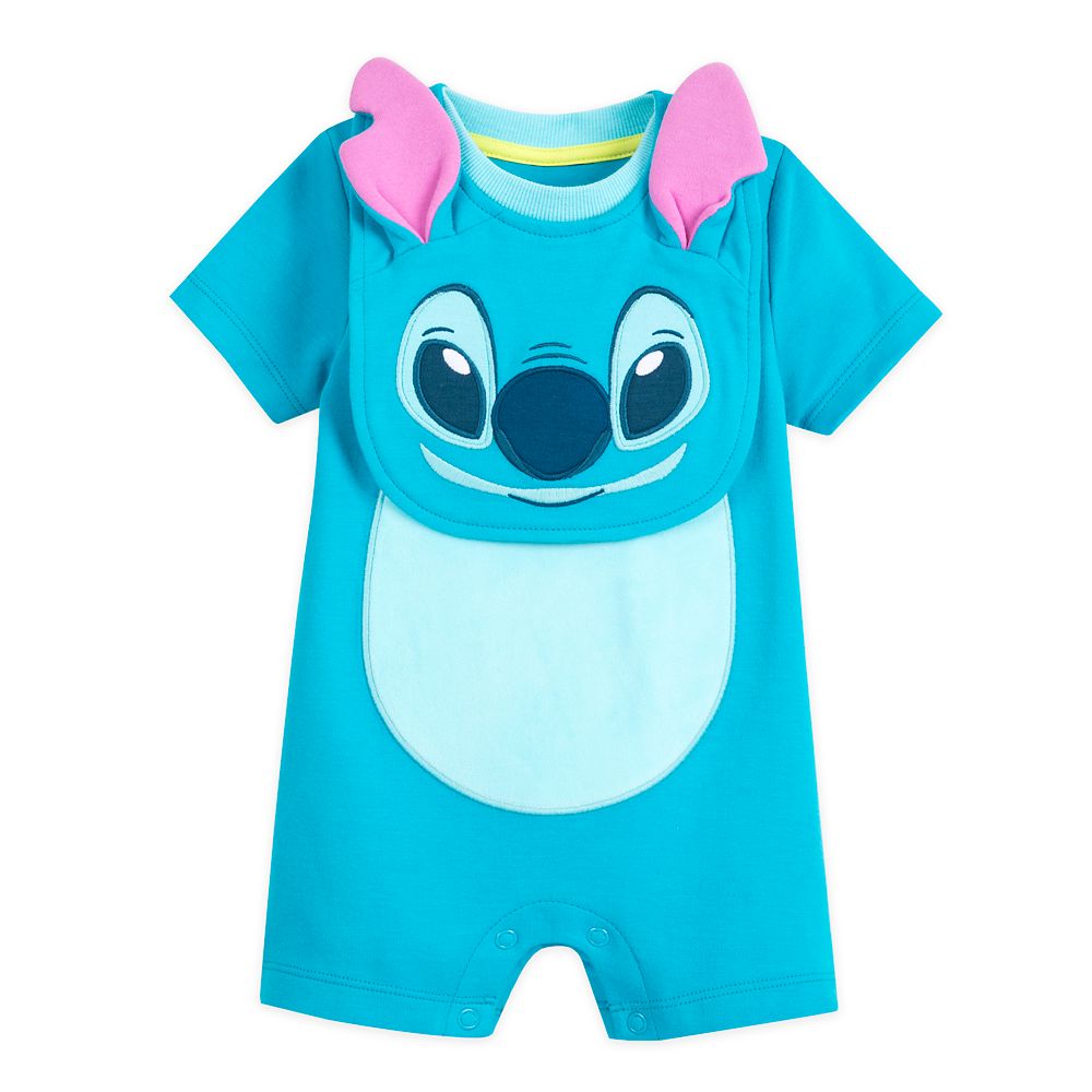 Stitch Costume Romper and Bib Set for Baby