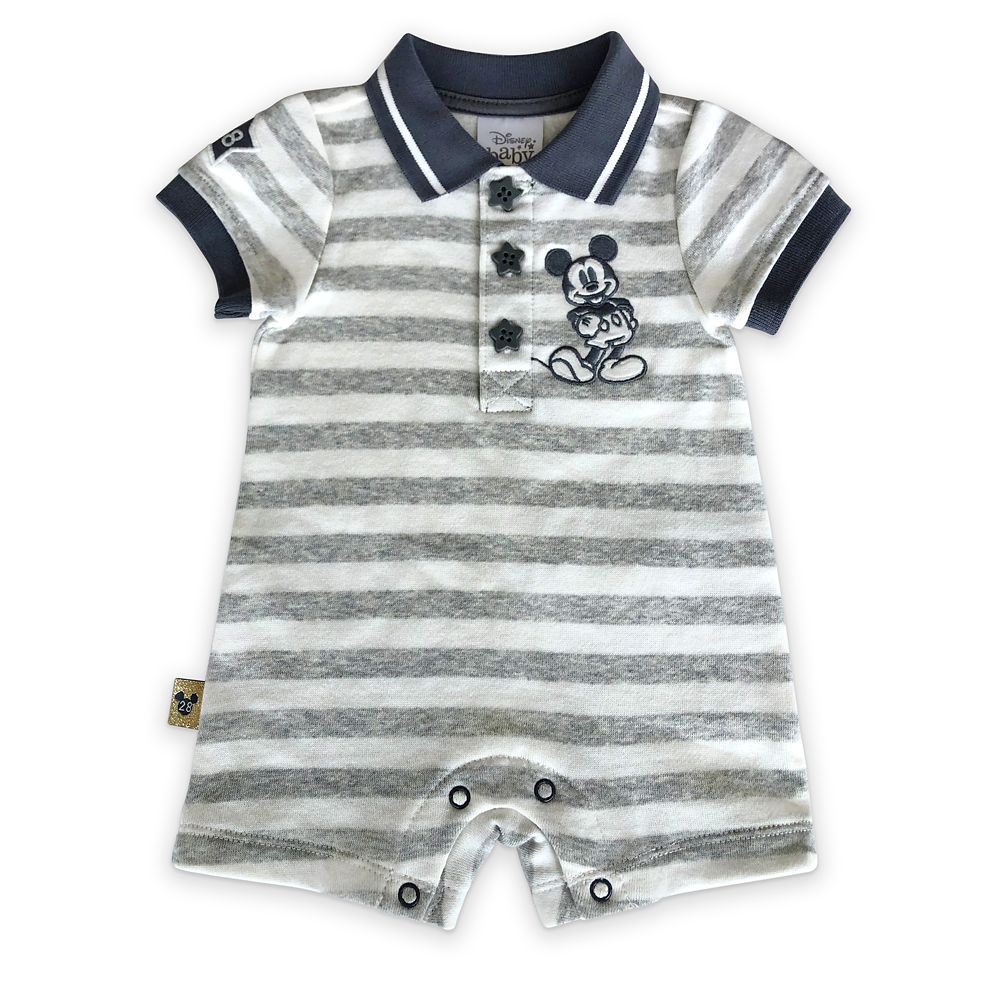 Mickey Mouse Striped Romper for Baby