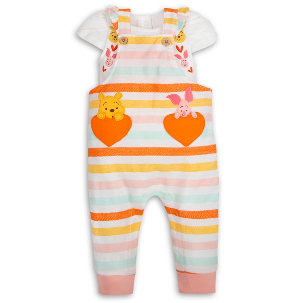 Winnie the Pooh and Piglet Romper Set for Baby