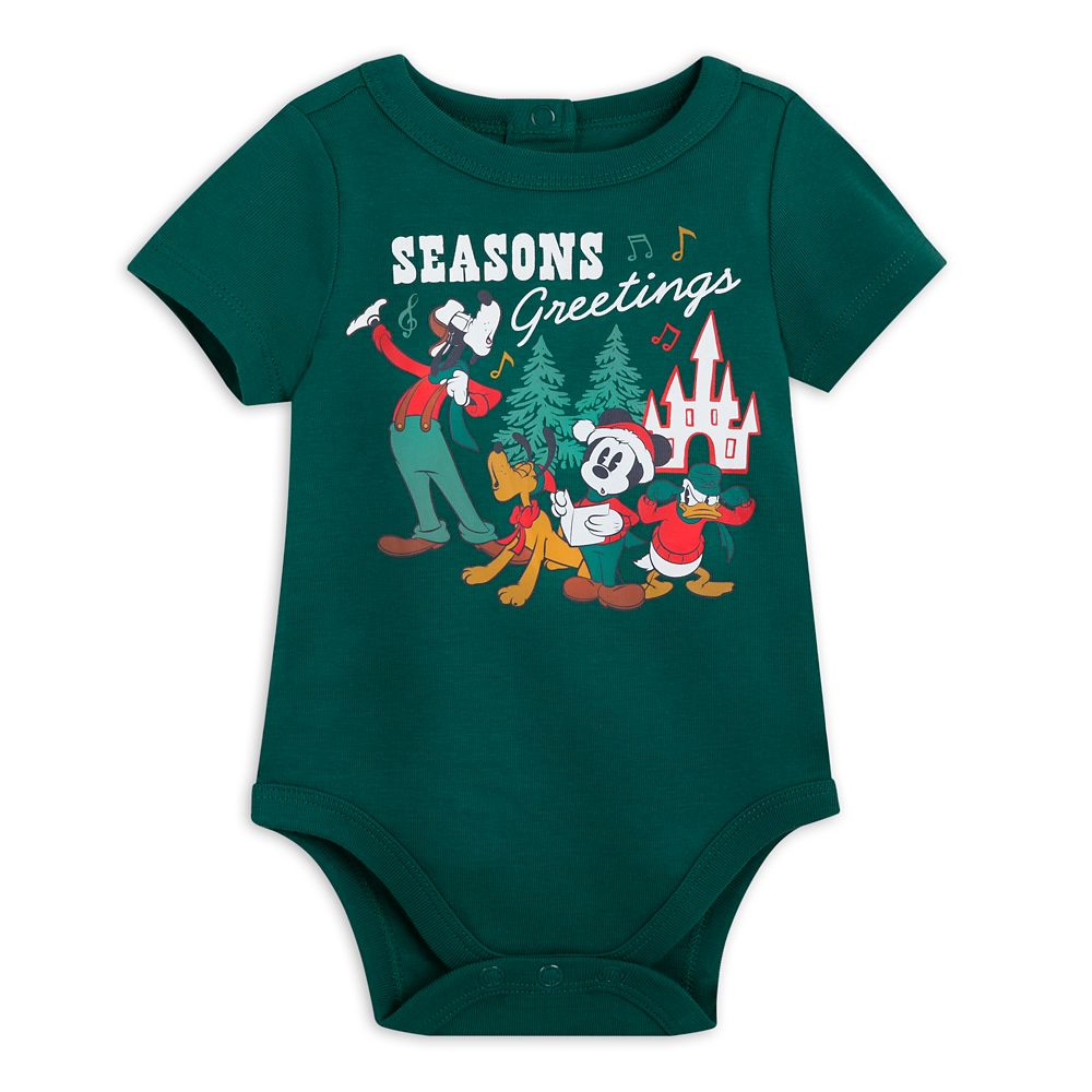 Vintage Mickey Christmas Three-Piece Sleepwear Set for Baby