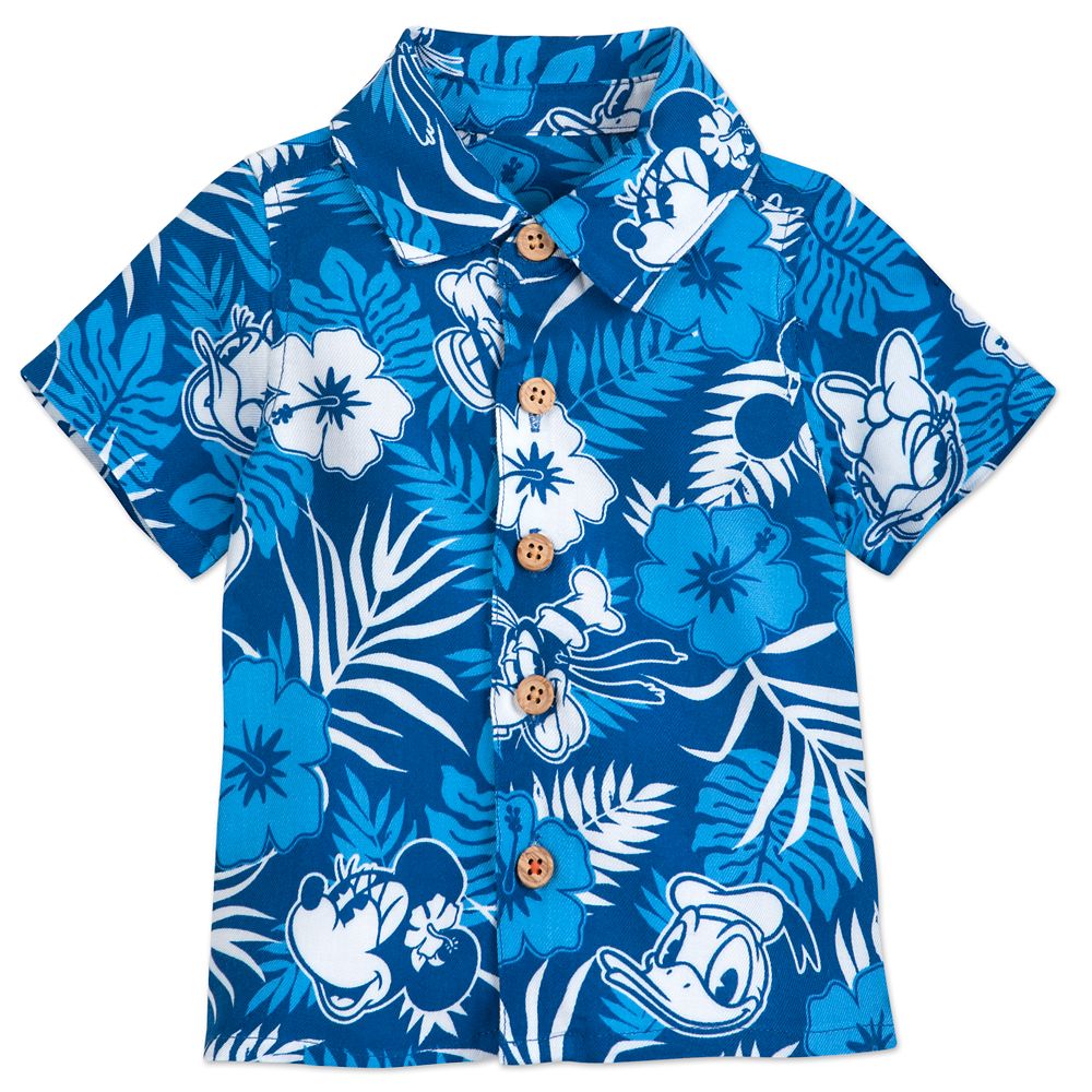 mickey mouse aloha shirt