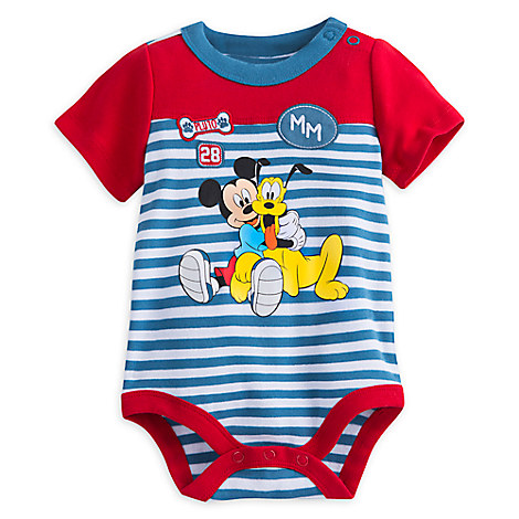 Mickey Mouse and Pluto Disney Cuddly Bodysuit for Baby