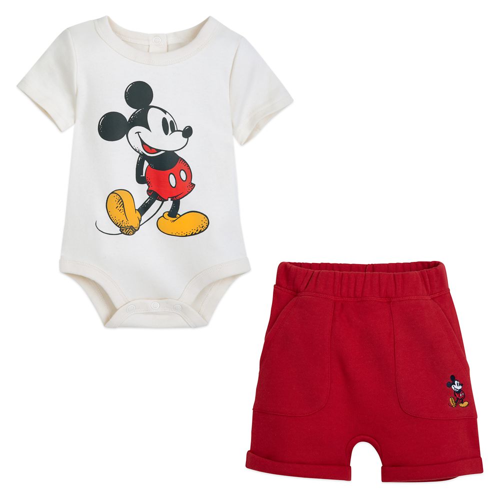 Disney Mickey Mouse Bodysuit and Shorts Set for Baby