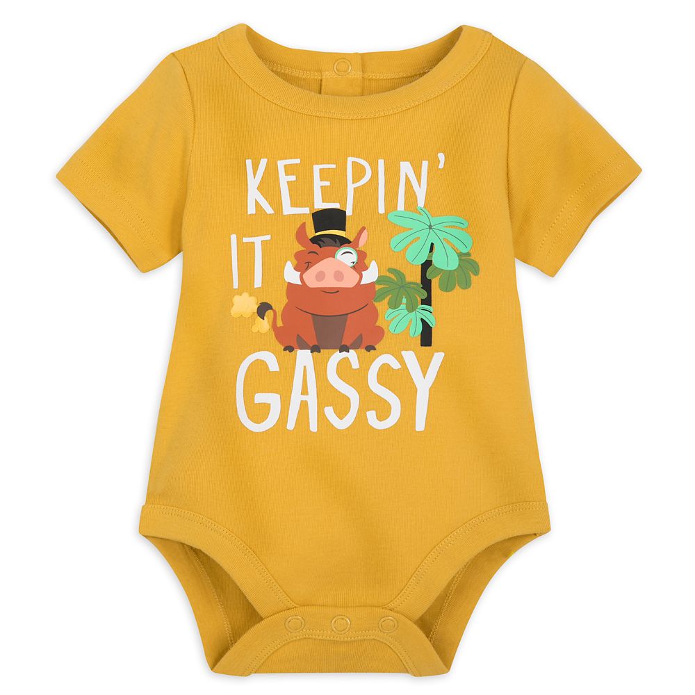 Pumbaa Bodysuit for Baby – The Lion King is now out