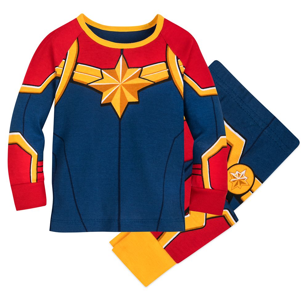 NWT Disney Store Avengers Captain Marvel Costume PJ PALS 5,6,7,8,10 