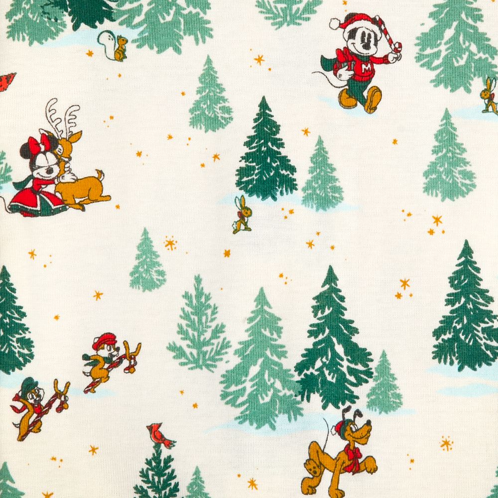 Mickey Mouse and Friends Holiday Stretchie Sleeper for Baby