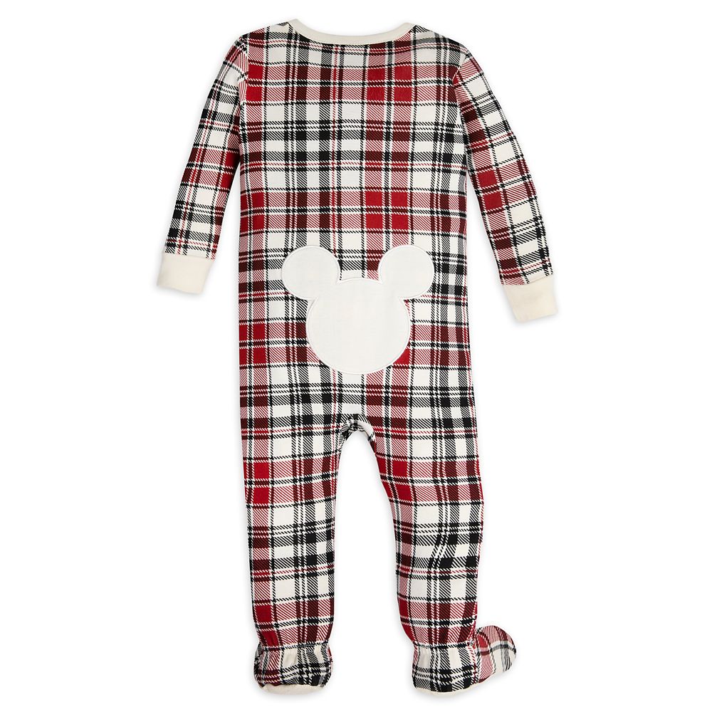 Mickey Mouse Christmas Plaid Stretchie Sleeper for Baby