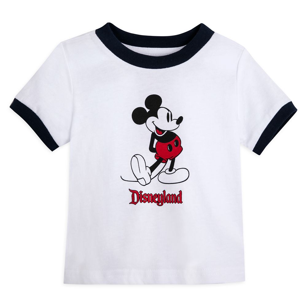 Mickey Mouse Classic Ringer T-Shirt for Baby  Disneyland  White