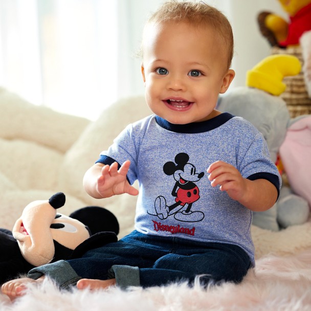 Mickey Mouse Classic Ringer T-Shirt for Baby – Disneyland – Blue