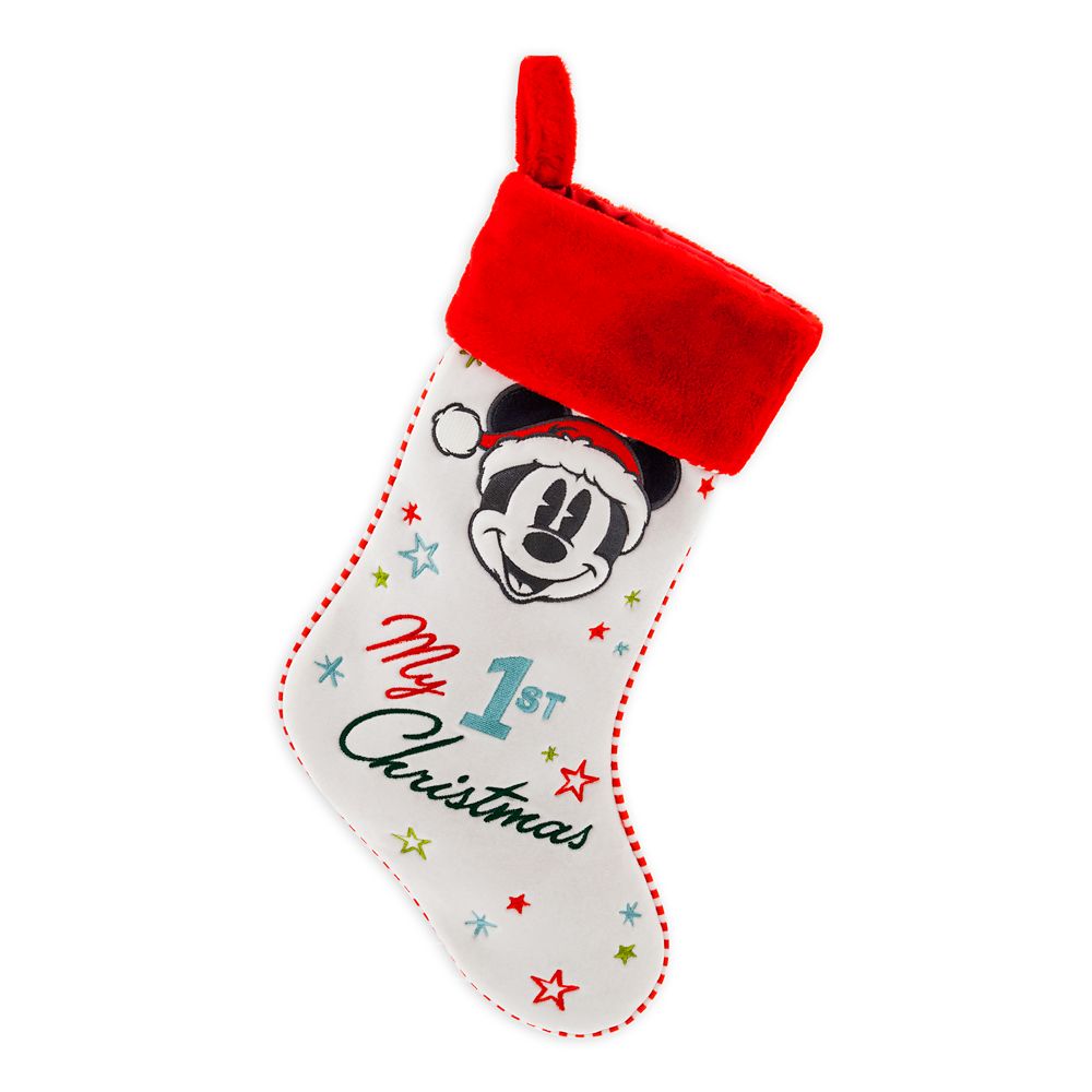 Mickey Mouse ''My 1st Christmas'' Holiday Stocking for Baby