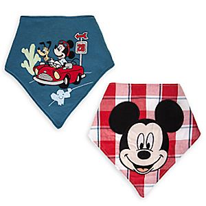 Mickey Mouse Bandana Bib Set for Baby - 2-Pack