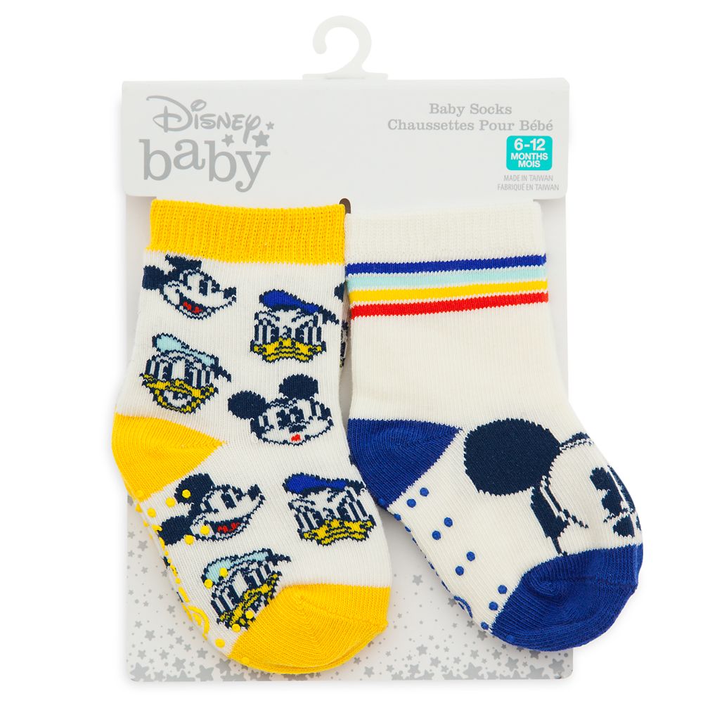 Mickey Mouse and Donald Duck Sock Set for Baby