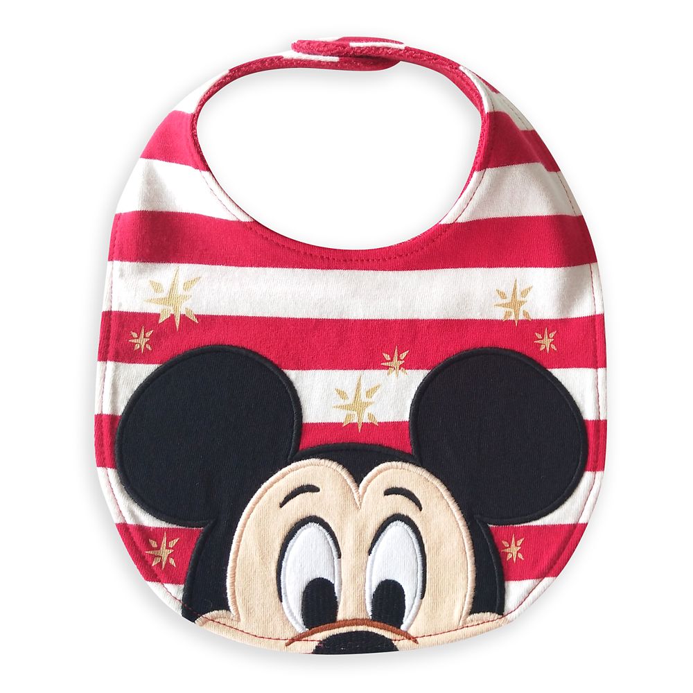 Mickey Mouse and Friends Holiday Bib Set for Baby