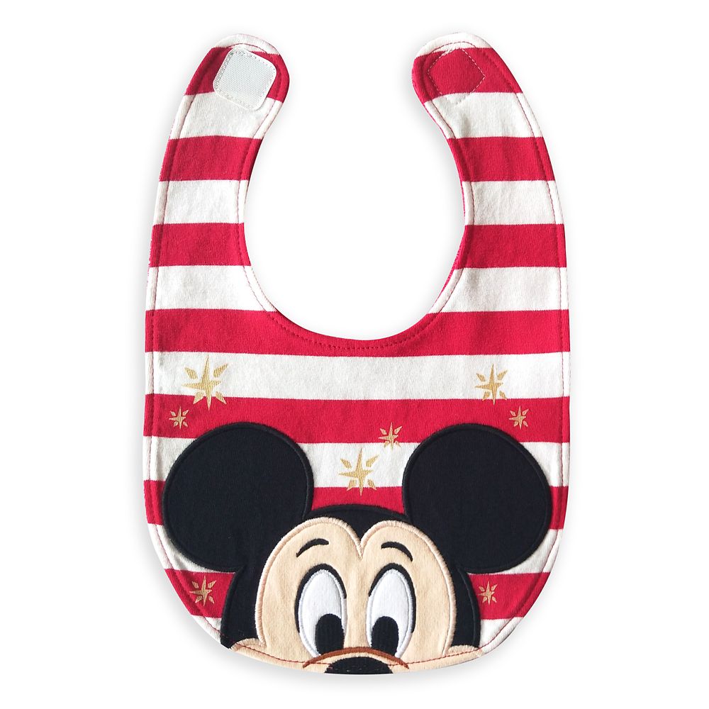 Mickey Mouse and Friends Holiday Bib Set for Baby