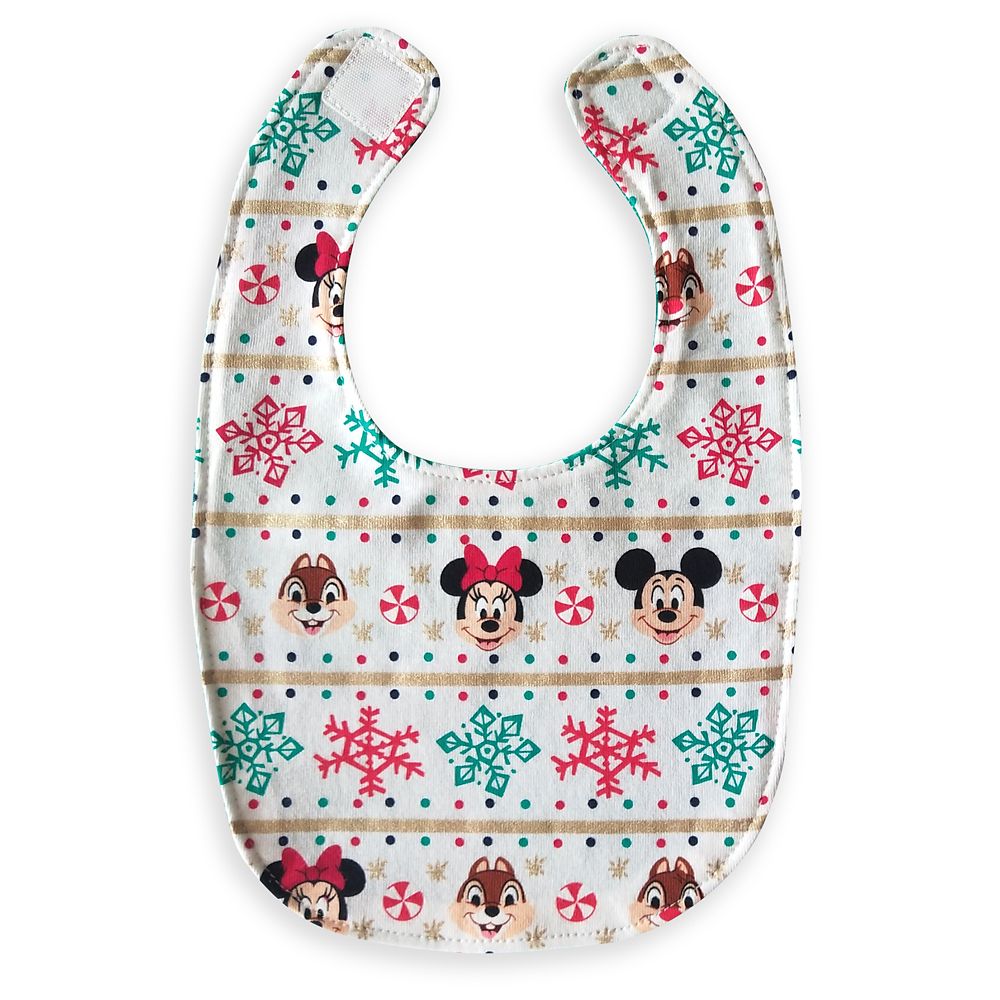 Mickey Mouse and Friends Holiday Bib Set for Baby