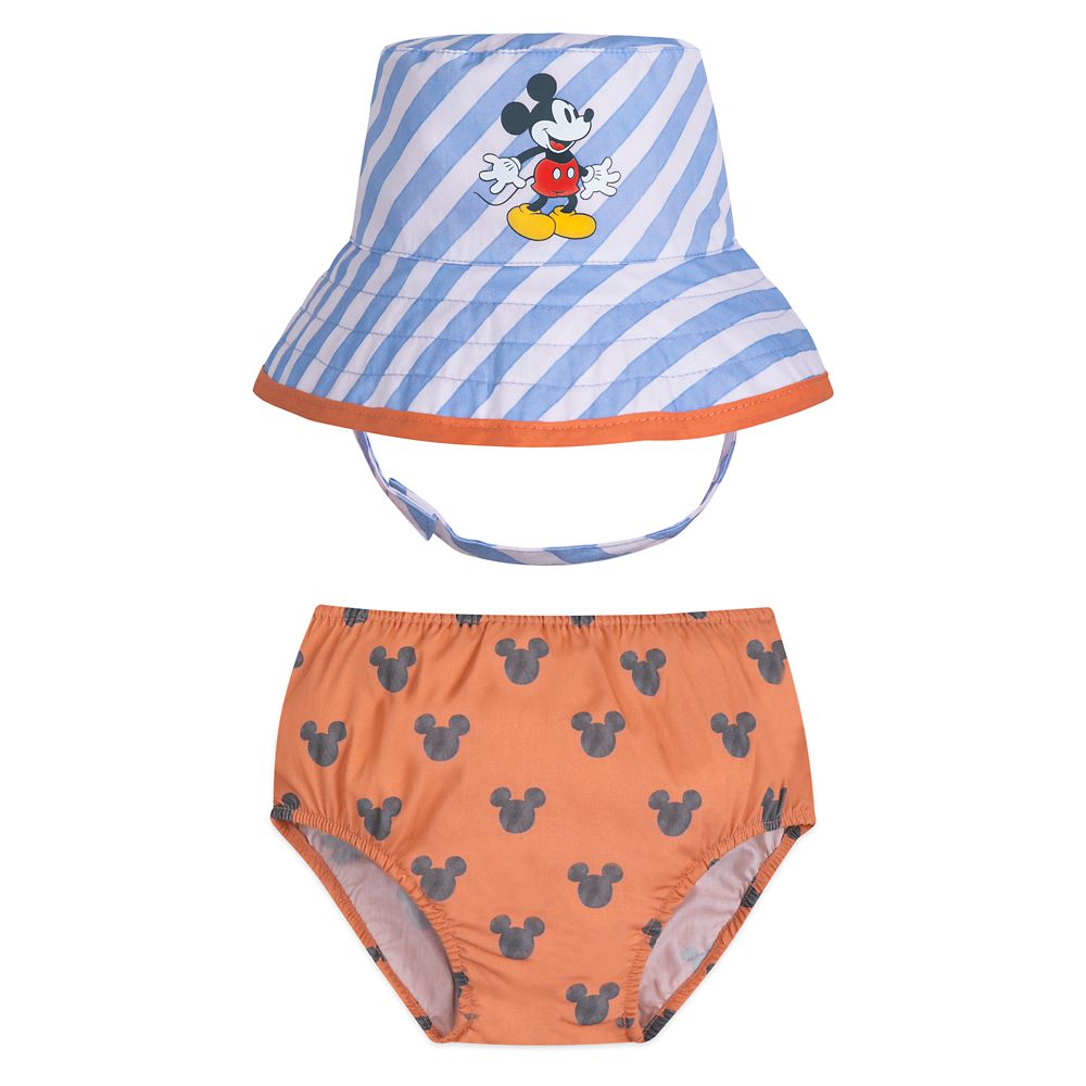 Mickey Mouse Bucket Hat and Diaper Cover Set for Baby