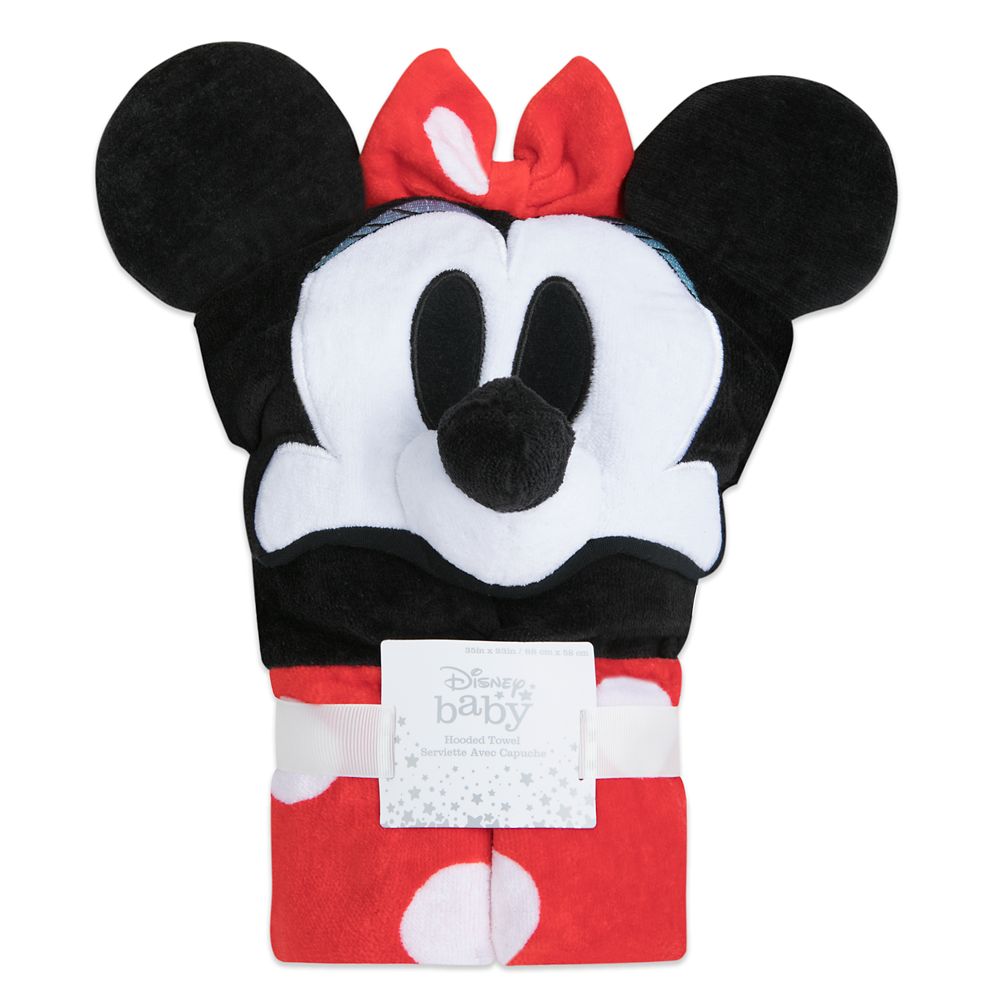 minnie mouse hooded bath towel