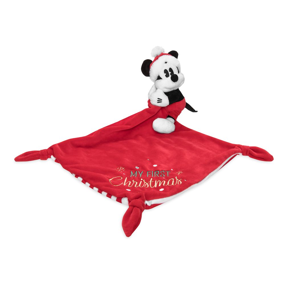 Mickey Mouse ''My First Christmas'' Plush Blankie for Baby – Personalized