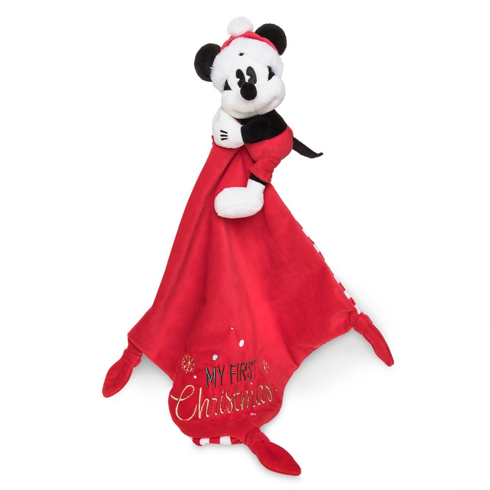 Mickey Mouse ''My First Christmas'' Plush Blankie for Baby – Personalized