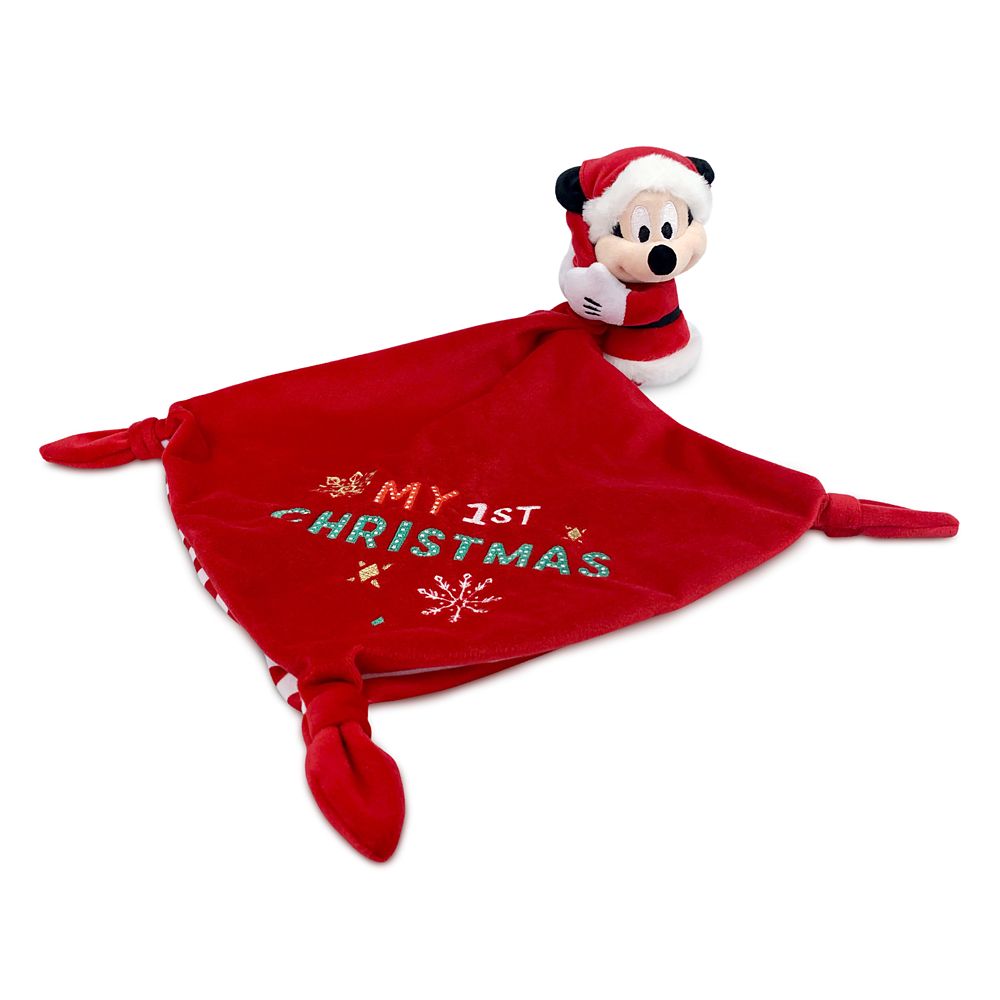 Mickey Mouse ”My 1st Christmas” Plush Blankie for Baby is now available