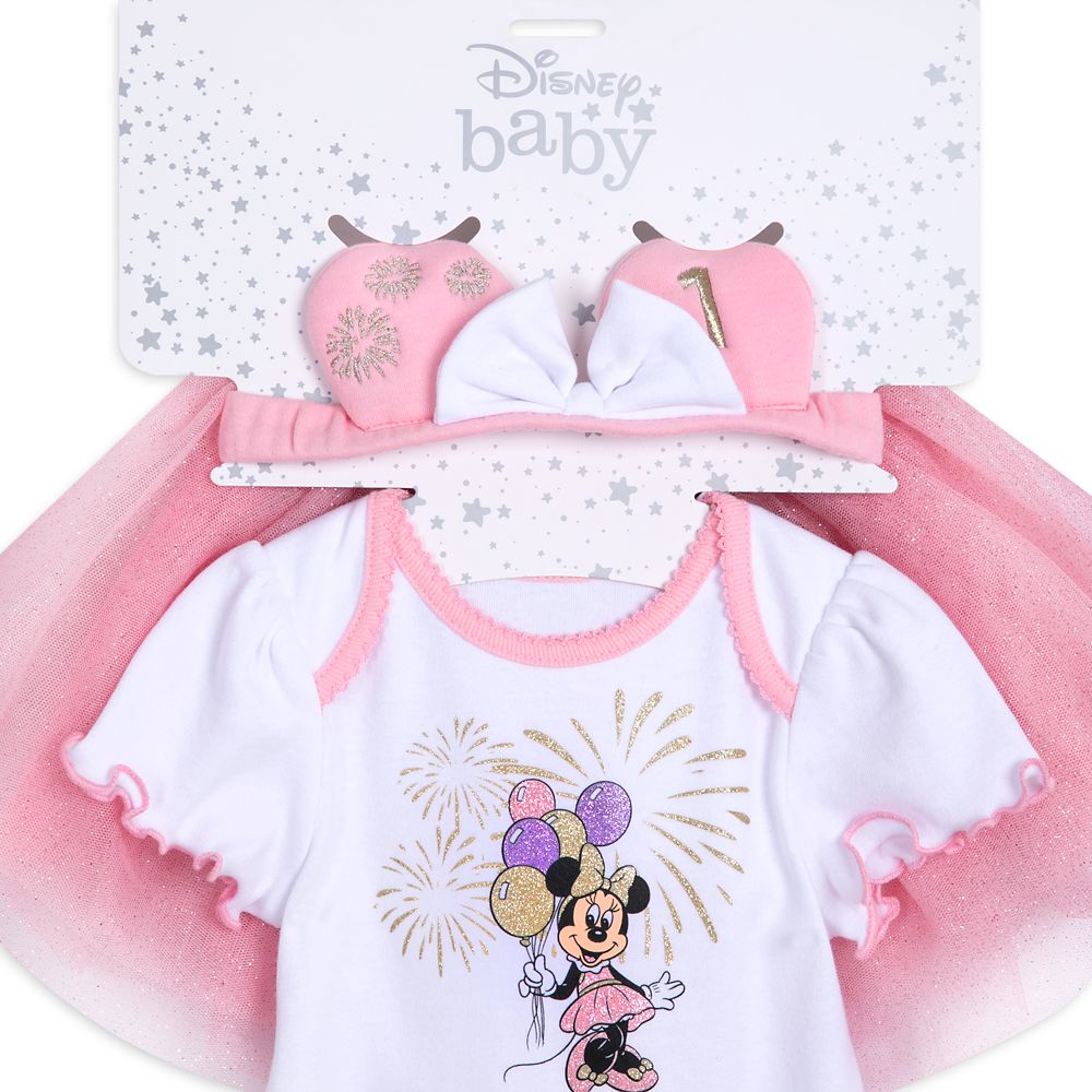 Minnie Mouse First Birthday Gift Set for Baby – Pink