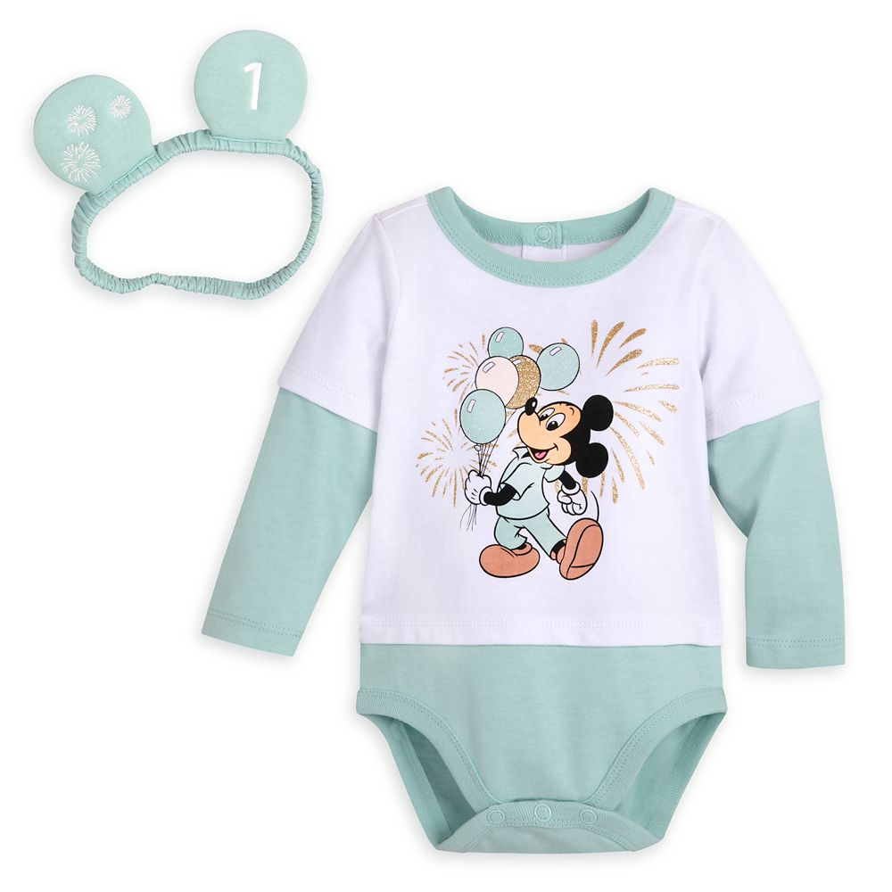 Mickey Mouse First Birthday Layette Set has hit the shelves for purchase