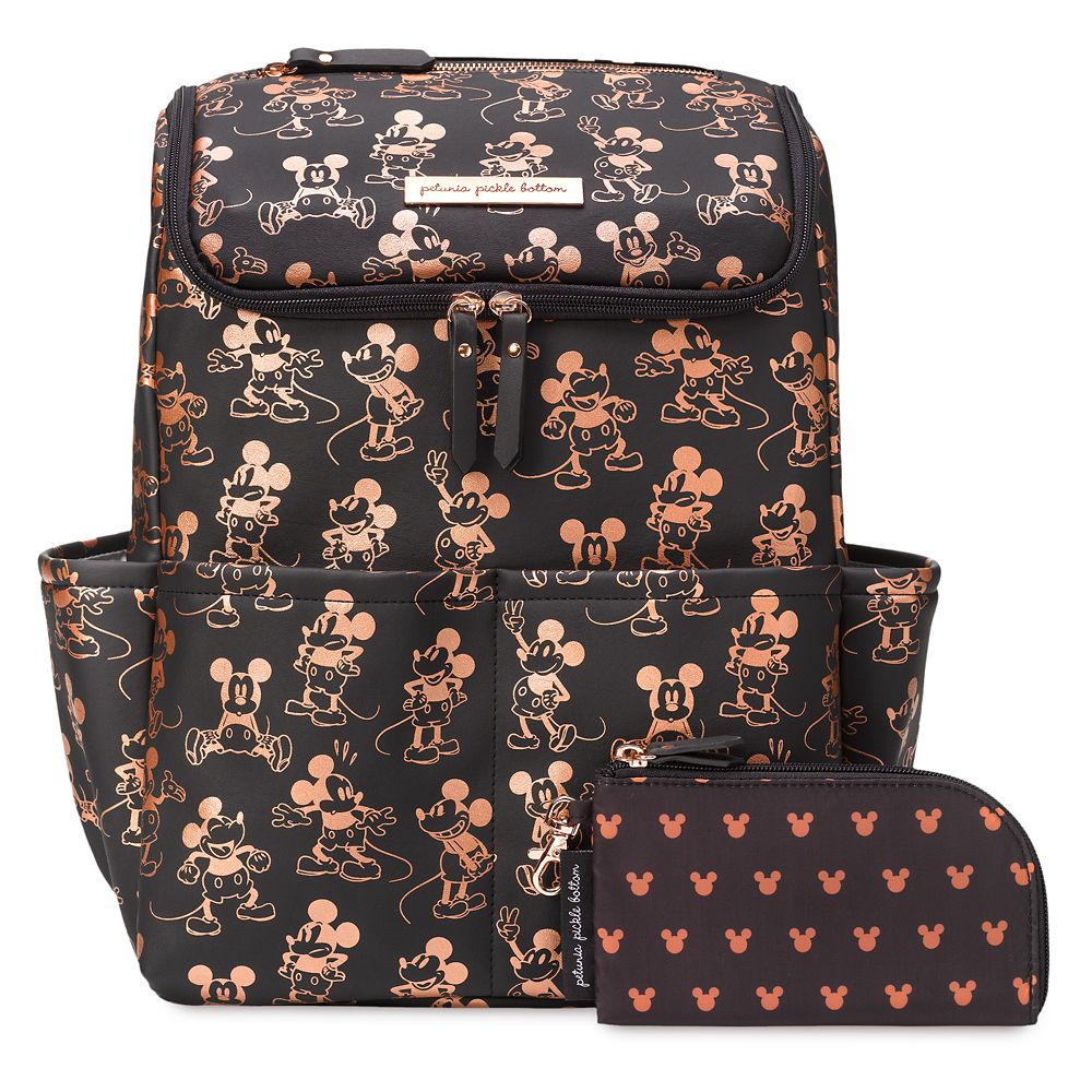 mickey rose gold backpack