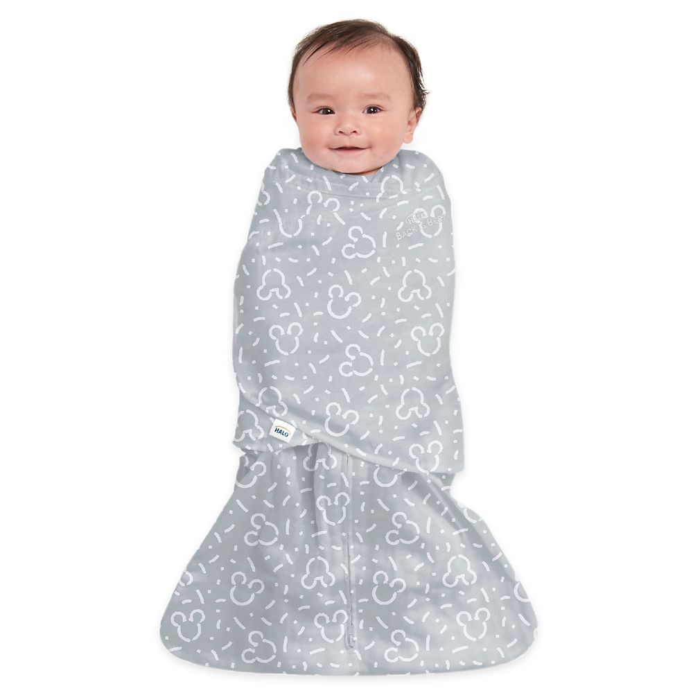 Mickey Mouse HALO SleepSack Swaddle for Baby – Gray