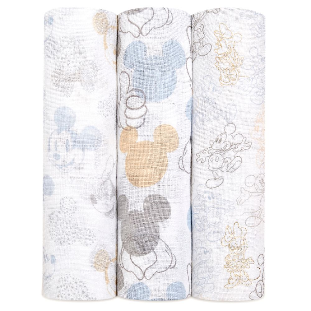 Mickey and MInnie Mouse Swaddle Set for Baby by aden + anais®