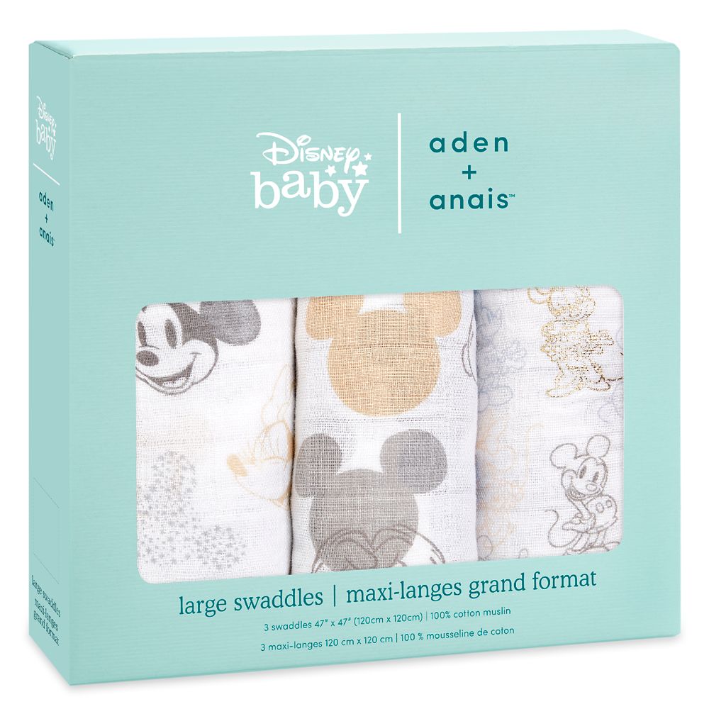 Mickey and MInnie Mouse Swaddle Set for Baby by aden + anais®