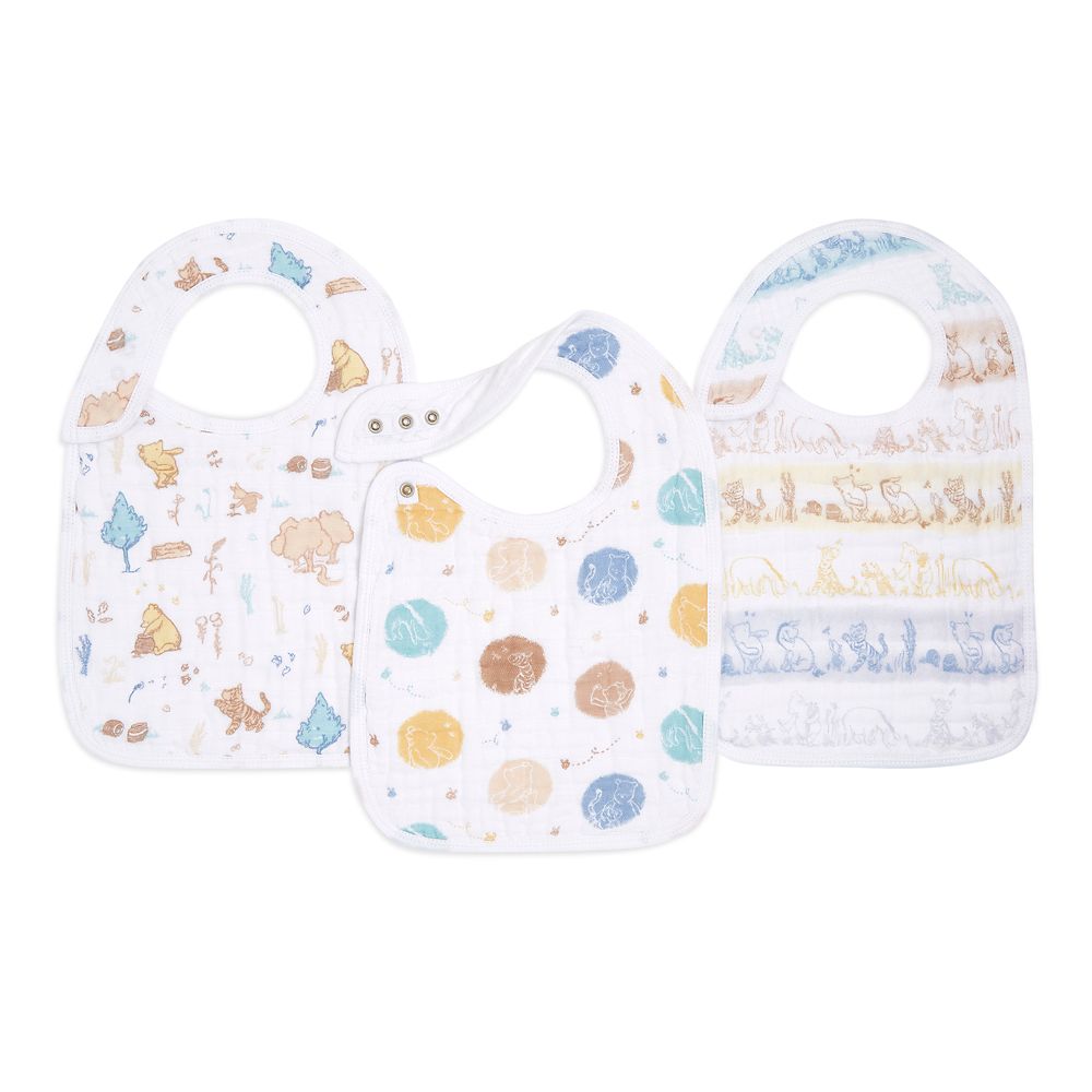 Winnie the Pooh Snap Bib Set for Baby by aden + anais® is now out for purchase