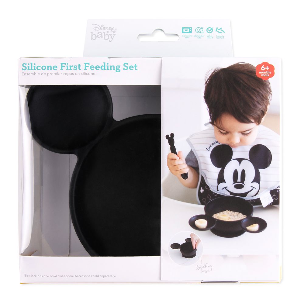 Mickey Mouse First Feeding Set by Bumkins – Black